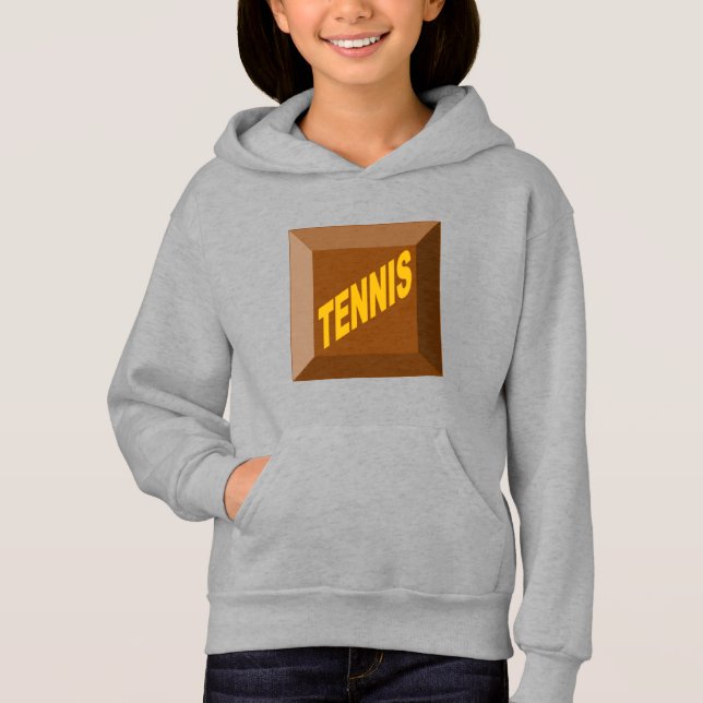 SCHOKOLADE-TENNIS-PULLOVER HOODIE (Vorderseite)