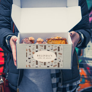Schokolade Thema Bäckerei Koch Individuelle Name S Rechteckiger Aufkleber