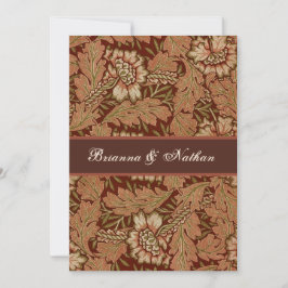 Schokolade u. GoldVintag Einladung