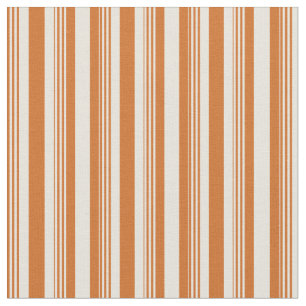 Schokolade und Beige Farbige Linde/Streifen-Muster Stoff
