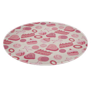 Schokolade und Gebäck Muster 2 Schneidebrett