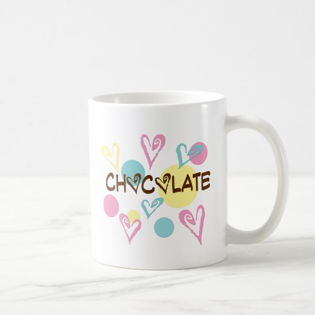 Schokolade und Herz Kaffeetasse (Rechts)