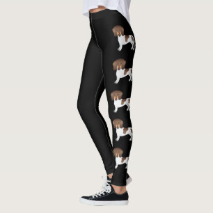 Schokolade und Kurze Dackel Dosen Leggings