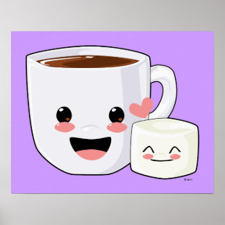 Schokolade und Marshmallow-Poster Poster