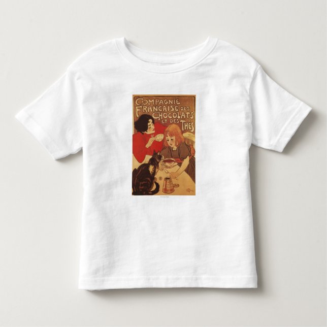 Schokolade und Mutter und Tochter des Tee-Co Kleinkind T-shirt (Vorderseite)