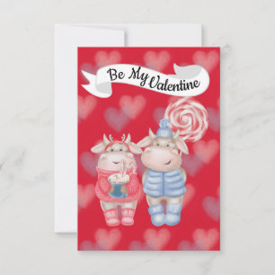 Schokolade und Pfefferminzbonbon Valentinskarte Dankeskarte