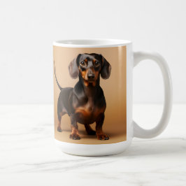 Schokolade und Tan-Dackel Kaffeetasse