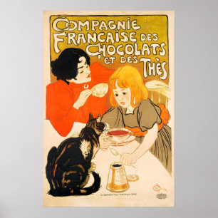 Schokolade und Tees 1895 POSTER DRUCK A5-A1