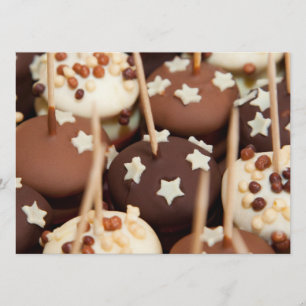 Schokolade und Weißkuchen Einladung
