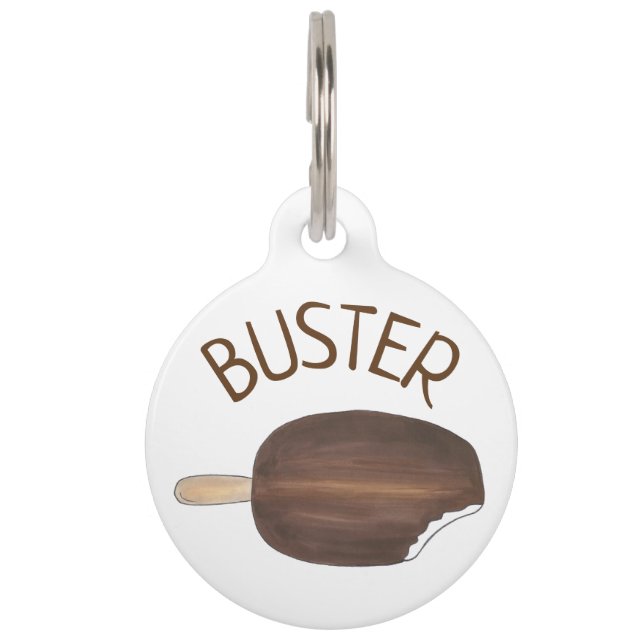 Schokolade Vanilla Ice Creme Bar Popsim Feinschmec Tiernamensmarke (Vorderseite)