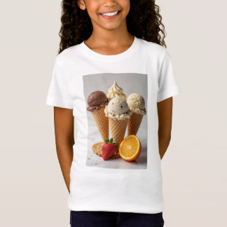 Schokolade, Vanille, Erdbeere, Kekse, Orangeneis T-Shirt