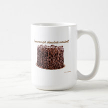 Schokolade vergeudete Kuchen-Tasse