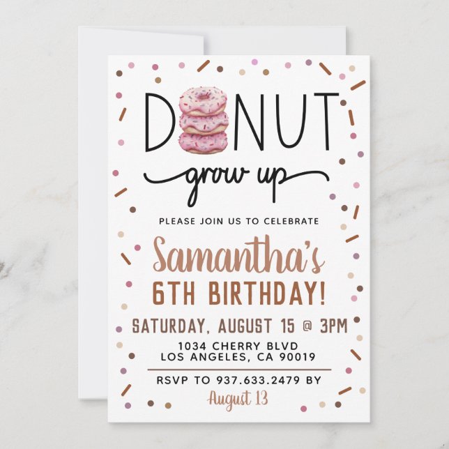 Schokolade wird zum Geburtstag eingeladen Einladung (Vorderseite)