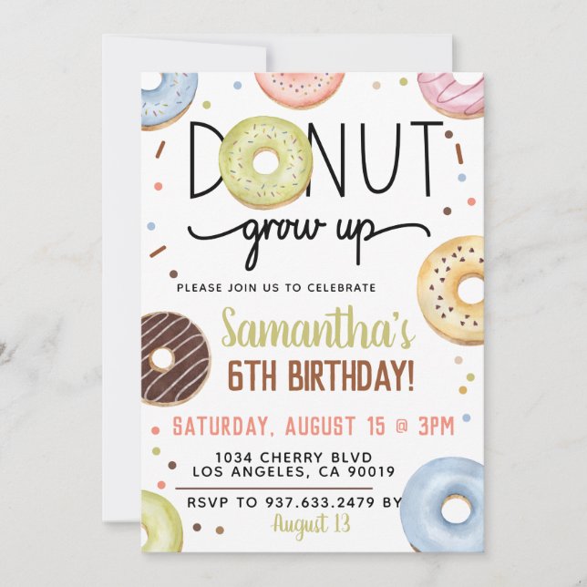 Schokolade wird zum Geburtstag eingeladen Einladung (Vorderseite)