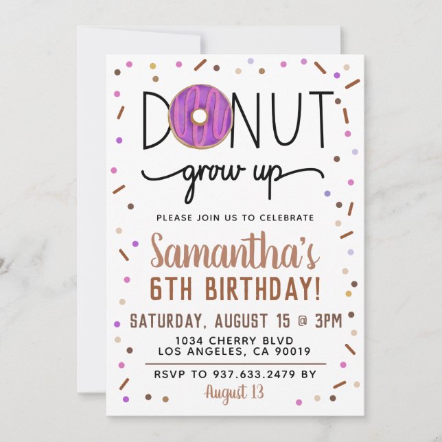 Schokolade wird zum Geburtstag eingeladen Einladung (Vorderseite)