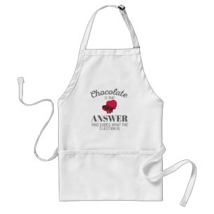 Schokolade Zitat Geschenk Schokolade ist die Antwo Schürze