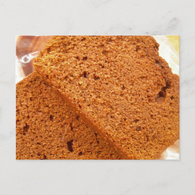 Schokolade Zucchini Brot Postkarte (Vorderseite)