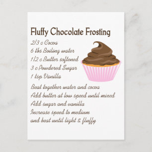 Schokolade Zuckerguss Rezept Postkarte
