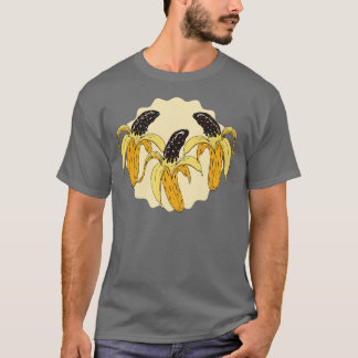 Schokoladen-Bananen-Illustration Schoko Banane T-Shirt