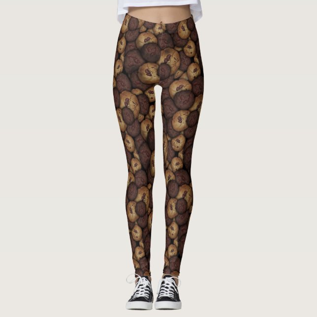 Schokoladen Chip Cookies Leggings (Vorderseite)
