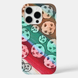 Schokoladen Chip Cookies Muster iPhone 16 Pro Hülle