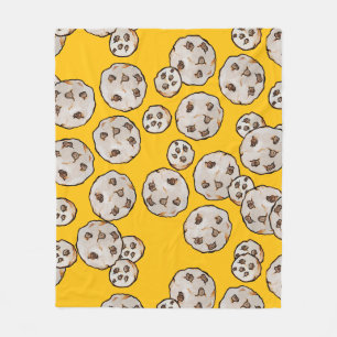 Schokoladen Chip Kekse Fleecedecke