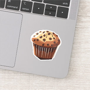 Schokoladen-Chip-Muffin Aufkleber