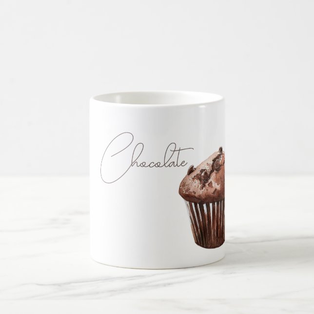 Schokoladen-Chip-Muffin-Cupcake Kaffeetasse (Mittel)