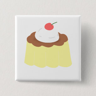 Schokoladen-Creme-Pudding-Dessert-Geschenk Button