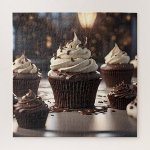 Schokoladen-Cupcakes Puzzle