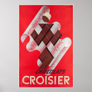 Schokoladen-Dessert-Süßigkeiten-Getränke-Küche-Ess Poster