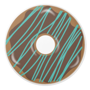 Schokoladen-Donut-Doughnut-Schrank-Knopf-Schublade Keramikknauf