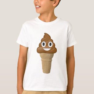 Schokoladen-Eiscreme oder kacken? Emoji Spaß! T-Shirt