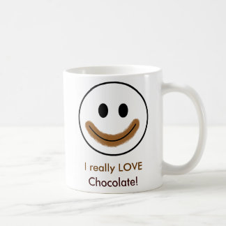 Schokoladen-Gesicht "ich wirklich LIEBE Tasse