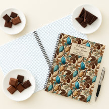Schokoladen-Kakao-Verkostungsjournal Spiralblock