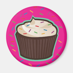 Schokoladen-kleiner Kuchen Magnet
