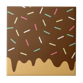 Schokoladen-Krapfen Fliese