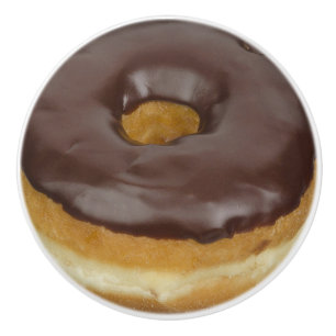 Schokoladen-Krapfen-Griff Keramikknauf