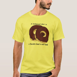 Schokoladen-Krapfen-Shirt T-Shirt