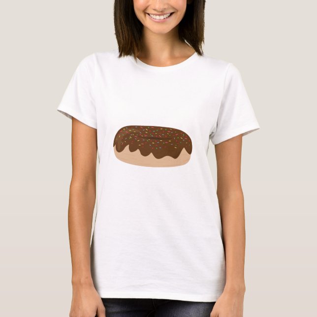 Schokoladen-Krapfen T-Shirt (Vorderseite)