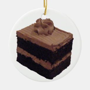 Schokoladen-Kuchen Keramikornament