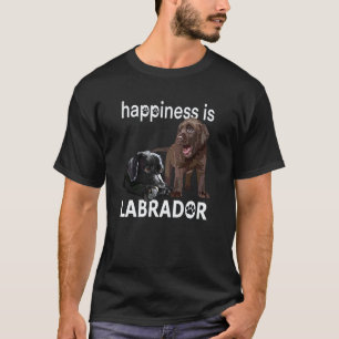 Schokoladen-Lab Schwarzer Lab Hund Labrador Retrie T-Shirt