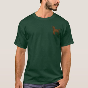 Schokoladen-Labrador, links Brust T-Shirt