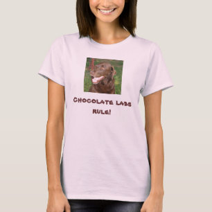 . Schokoladen-Labrador-Regel-Shirt T-Shirt
