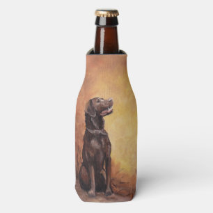 Schokoladen-Labrador-Retriever-Flasche cooler Flaschenkühler