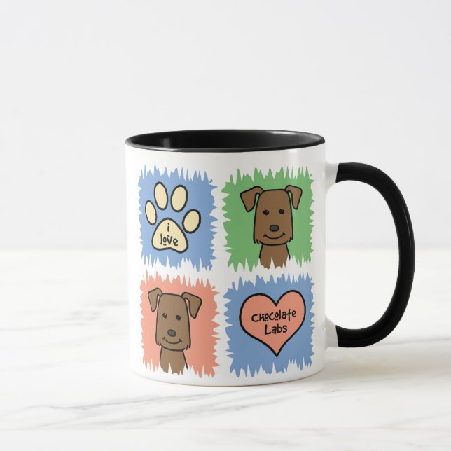Schokoladen-Labrador Tasse (Rechts)