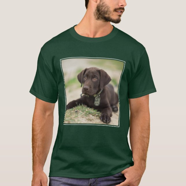 Schokoladen-Labrador-Welpe T-Shirt (Vorderseite)