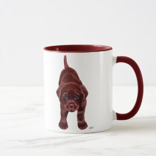 Schokoladen-Labrador-Welpe Tasse