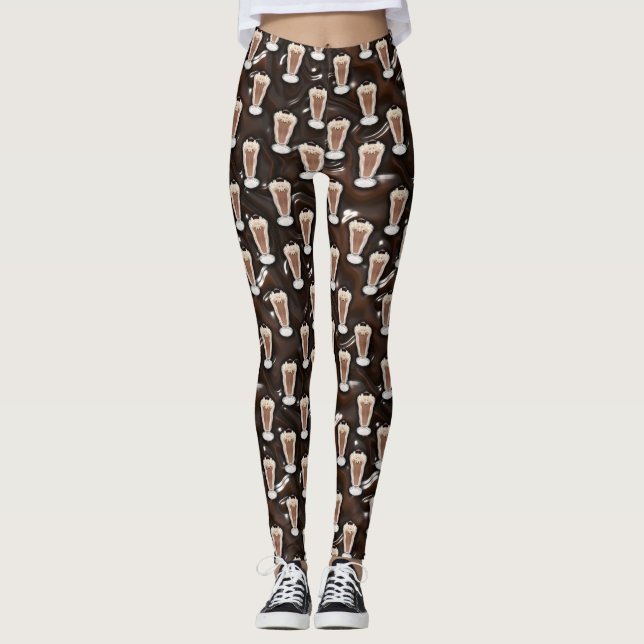 Schokoladen-Milchshake-Leggings Leggings (Vorderseite)