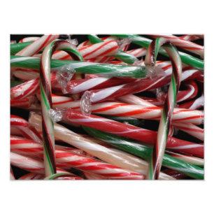 Schokoladen-Minze-Lutscher Weihnachtsfestlich Fotodruck